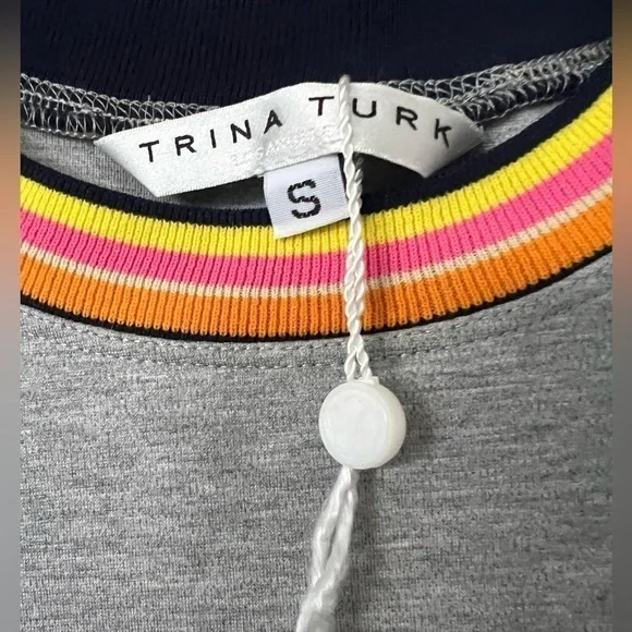 NWOT Womens Trina Turk Pouf Sleeve Sweatshirt. Size S - Picture 7 of 7